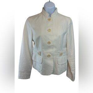 Ann Taylor Women’s Size 2 White Linen Women’s Jacket
